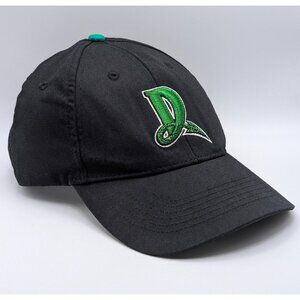 Dayton Dragons Solid Black Strap Back Hat MiLB Embroidered Logo Baseball Reds